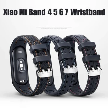 רצועה על Mi band 7 6 5 צמיד ספורט חגורת סיליקון רצועת שעון החלפת Smartwatch צמיד לxiaomi mi בנד 3 4 5 6 הרצועה.
