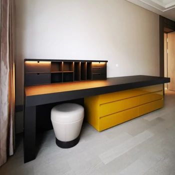 מודרני שולחן חדר שינה מינימליסטי ההלבשה שולחן אור יוקרה שידה נשלפת משולב שולחן מחשב התאמה אישית
