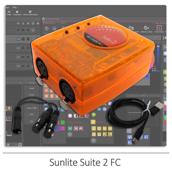 YUER Sunlite סוויטה 2 FC בשלב תאורת Controller תוכנה 1536 ערוצים מתאים DJ למסיבה במועדון תאורת הבמה ציוד בקרה