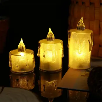 נטענת USB נרות LED נרות עם הלהבה & טיימר שלט רחוק עבור הבית החתונה ליל כל הקדושים קישוט Tealight