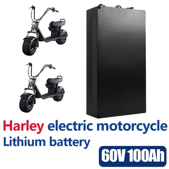 הארלי מכונית חשמלית סוללת ליתיום עמיד במים סוללה 18650 60V 80Ah על שני גלגלים מתקפל Citycoco קורקינט חשמלי אופניים