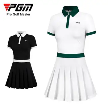 PGM גולף חדש של נשים שמלת הקיץ Slim Fit ספורט נשים קפלים חצאית עם anti glare קצרים.