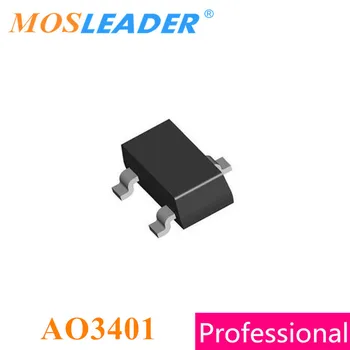 Mosleader AO3401 SOT23 3000PCS AO3401A P-ערוץ 2.5 A 15V 4א 30V מתוצרת סין באיכות גבוהה