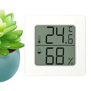 Mini LCD דיגיטלי מד טמפרטורה לחות יום ב-20R מקורה חדר טמפרטורה מד לחות, חיישן מד תחנת מזג אוויר מקורה