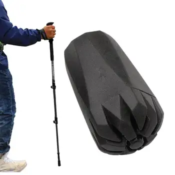 מקל הליכה טיפים גומי החלקה טיפים לטיולים רגליים מוטות 11mm ללבוש התנגדות הלם קליטת מקלות כובעי הסוף מקלות הליכה