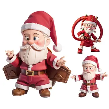 שרף סנטה קלאוס, איש שלג פסלון בונסאי נוף קישוטי חג המולד תפאורה חג המולד קישוט קישוט קישוט הבית