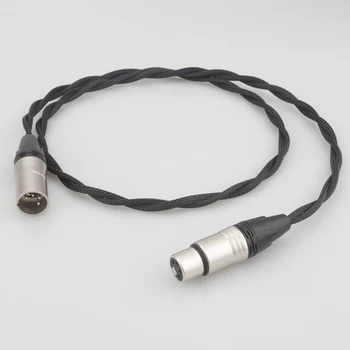 Hifi 4-Pin XLR זכר ל-4-Pin XLR נקבה כבל מאריך אוזניות להארכת כבל אודיו כבל מאריך