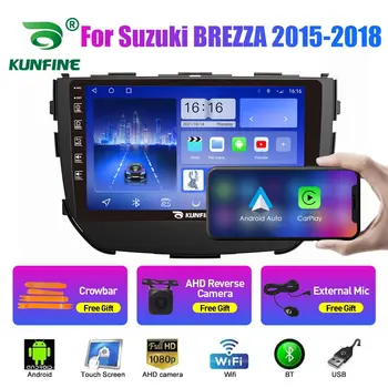 רדיו במכונית על סוזוקי BREZZA 15-18 2Din אנדרואיד אוקטה Core סטריאו לרכב DVD ניווט GPS נגן מולטימדיה אנדרואיד אוטומטי Carplay