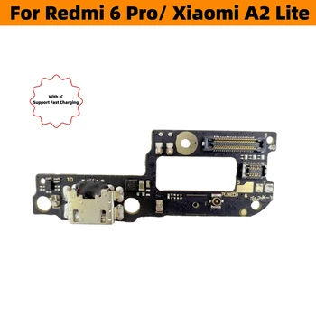 מטען USB הרציף להגמיש כבלים מחבר טעינה נמל חלקי חילוף עבור Xiaomi A2 לייט Redmi 6 Pro