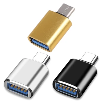 סוג C זכר USB נקבה מתאם מחבר מהירות גבוהה OTG כבל ממיר