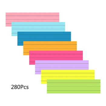 Y1UB 8 צבעים המשפט רצועות דביק הערות גזר-רצועות מרופדות ניירות 280 סדינים כתב היד תרגול כלי למידה