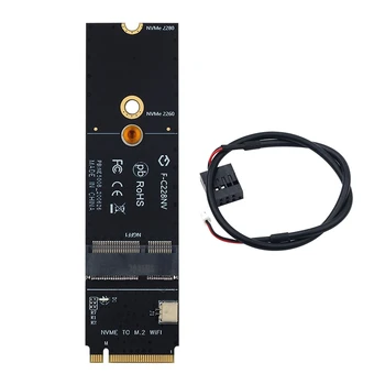 NGFF M. 2 +E המפתח לחריץ מ 2M מפתח PCIe PCI - WiFi מתאם כרטיס NVMe כרטיס ה LAN-האלחוטי של מתאם