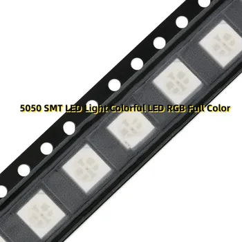 100pcs 5050 SMT LED אור צבעוני LED RGB צבע מלא