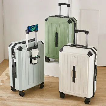 גברים ונשים נטענת רב-תפקודית מזוודות גדולות עם קיבולת מטען בתיק ערך גבוה נסיעות הסיסמה מחזיק כוסות
