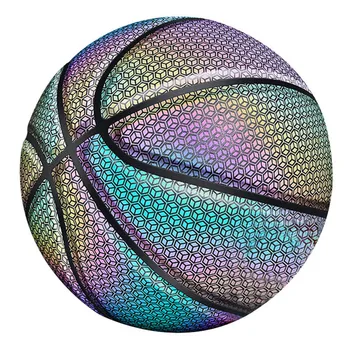 זוהר רעיוני כדורסל לילה צבעוני ללבוש עמיד ספורט של כדורסל כדור מעשי נוח מקורה חיצוני הלילה