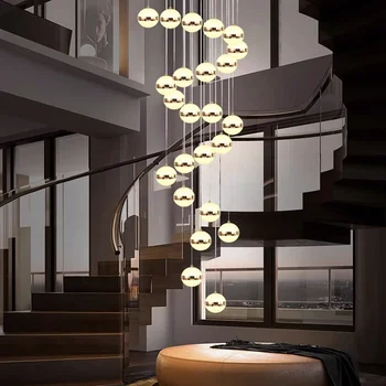 מודרני עיצוב הבית led אורות תליון אור מנורות forstaircase נברשות לסלון תלויים אור, תאורה פנימית