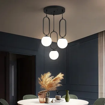 LED מודרנית תליון אור Led זכוכית שנדליר מנורת תליון גופי תאורה עבור הסלון חדר אוכל מטבח חדר שינה אורות