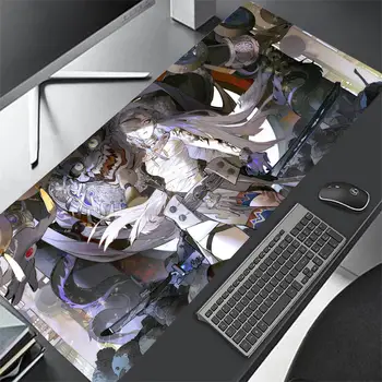 מעניש אפור עורב Mousepad גדולה המשחקים משטח עכבר LockEdge מעובה מקלדת מחשב שולחן שולחן מחצלת