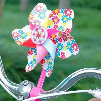 אופניים טחנת הרוח קריקטורה דקורטיביים ארוך/קצר מוט אוהב פרח לב ילדים הכידון האופניים של שבשבות רכיבה על אופניים אביזרים