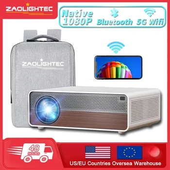 ZAOLIGHTEC 40א נייד WIFI מקרן 7500 Lumens LED קולנוע ביתי חכם תמיכה 4K HD סרט מקרן LED מקרן Bluetooth