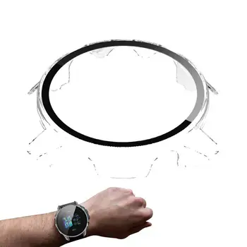 לצפות במקרה Forerunner955 Smartwatch מגן Case כיסוי עם סרט זכוכית מחוסמת מגן שעון חכם עם מסך פגז מסגרת