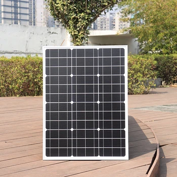 1000W פוטו פאנל סולארי 18V זכוכית תושבת טעינה סולארית, ייצור חשמל ציוד ביתי וחיצוני תאים סולריים