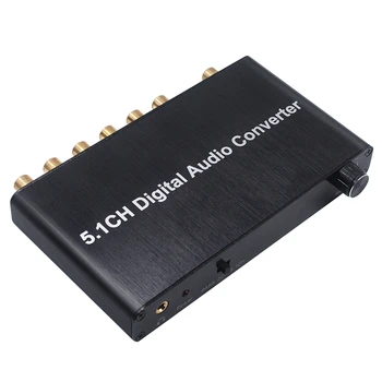 5.1 CH אודיו דיגיטלי ממיר מפענח SPDIF קואקסיאלי RCA DTS AC3 HDTV עבור מגבר Soundbar