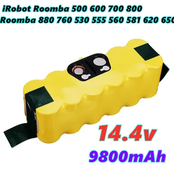 חדש 14.4 V 9800mAh החלפת NI-Mh סוללה עבור iRobot Roomba 500 600 700 800 סדרת הרומבה 880 760 530 555 560 581 620 650
