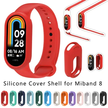 רך TPU לxiaomi Mi בנד 8 כיסוי גומי סיליקון מגן Shell עבור Xiaomi הלהקה 8 צמיד חכם במקרה מסגרת