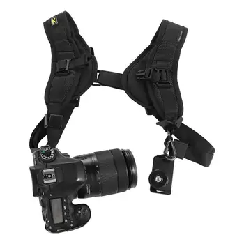 מצלמה אבזרים מצלמה דיגיטלית עבור 2 מצלמות SLR מצלמה כפולה חגורה כפולה מצלמה רצועת מצלמה רצועת כתף DSLR הרצועה.