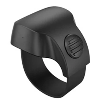 נייד מיני Bluetooth 5.1 טלפון סלפי שלט רחוק תריס הטבעת חכם אלחוטי שליטה מרחוק הטבעת(שחור)