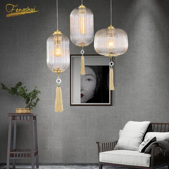 בסגנון סיני LED אורות תליון תאורה פנס תליון מנורה האוכל, הסלון, חדר השינה מסעדת לופט מטבח תלויות מנורות