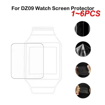 1~6PCS על DZ09 שעון חכם -כיסוי מלא Hydrogel סרט מגן מסך השומר