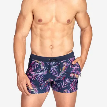 קיץ גברים בגדי ים קצרים סקסיים לשחות תחתונים ברמודה לגלוש לוח Beachwear בגד ים הומו בגדי ים, בגדי ים.