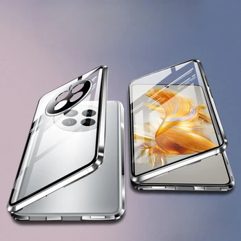 דו-צדדי זכוכית במקרה את הטלפון על OPPO Realme GT5 פרו-מגנטי מקרה 360° הגנה מלאה על Realme GT 5 Pro כיסוי מגן