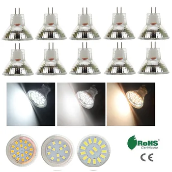 10Pcs זרקור LED נורות MR11 12V-24V GU4 5730 SMD 2W 3W LED 4W מנורה להחליף מנורות הלוגן 20W חיסכון באנרגיה עבור עיצוב הבית