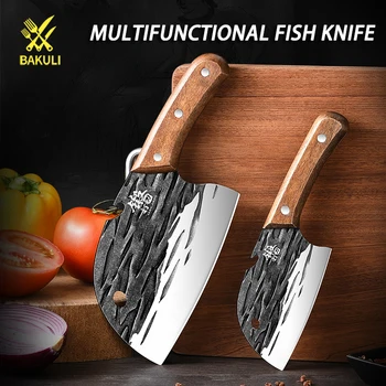 BAKULI סכין מטבח, משק בית דג הסכין, זיוף ו חיתוך סכין מטבח, סכין בשר, פירות, סכין רב תכליתי