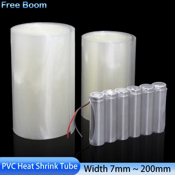 1 מטר נקי 18650 סוללה Lipo PVC חום מתכווץ חבילת רוחב 7mm ~ 200 מ 