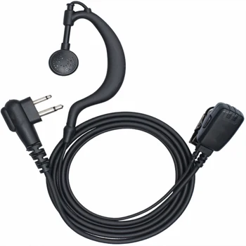 5PCS מעקב חדש קליפ האוזן אוזניה אוזניות מיקרופון PTT עבור Motorola מכשיר קשר רדיו CP180 CP185 CP040 EP450 GP2000
