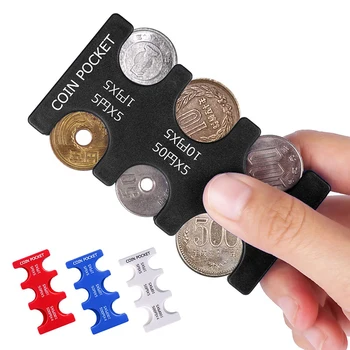 1Pc אוסף מטבעות הארנק, הארנק ארגונית בעל הרכב מטבע מחליף בעל מיני יפן מטבע מתקן פלסטיק תיבת אחסון