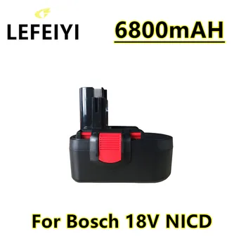 LEFEIYI על 18V Bosch 6800mAh BAT025 סוללות נטענות Ni-CD כלי עבודה Bateria לתרגיל GSB 18 VE-2, PSR 18VE, BAT026