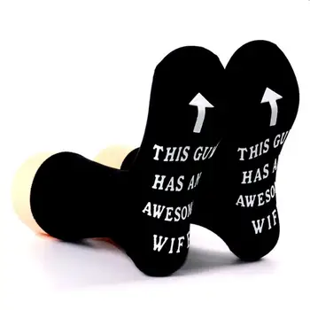 כיף מתנה גרביים פעילות גופנית גרביים מצחיק כותנה גרביים אלסטיות גבוהה נגד החלקה רך נטול ריח יוניסקס אמצע שוק גרבי ספורט