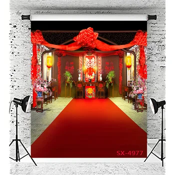 ZHISUXI בסגנון סיני משמח פתיחת הדלת המשפחה דיוקנאות נוף חתונה המומחיות צילום רקע אביזרים LY-03