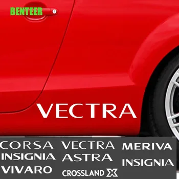 2pcs גוף מכונית מדבקה עבור אופל אסטרה OPC דרגות קורסה Mokka Vectra Vectra Meriva Vivaro Crossland X