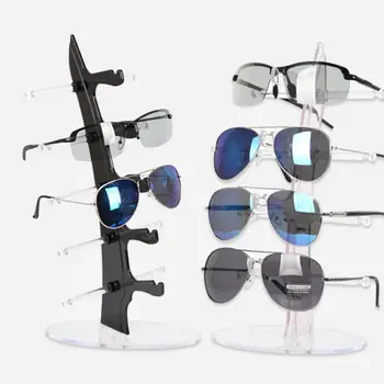 משקפי שמש דוכן תצוגת המשקפיים לעמוד אקריליק משקפי שמש הצג מתלה מסוגנן ארגונית משקפיים תכשיטים מחזיק 5 כוסות