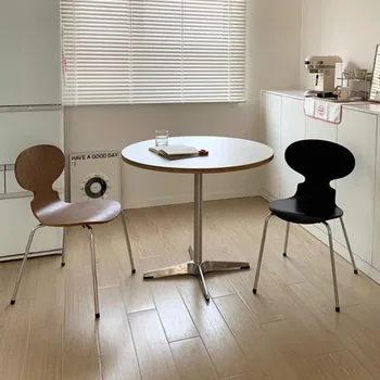 שחור מעצב כיסא האוכל הנורדי הדירה עצלן המלון כורסאות קומה מינימליסטי Cadeira Ergonomica השינה רהיטים