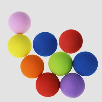 2Pcs קל ססגוניות בפועל גולף כדורי צבע מוצק כדורי גולף קצף EVA רך ספוג כדורי טניס אימון