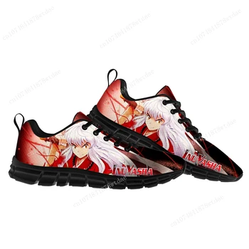 Inuyasha נעלי ספורט Mens Womens עשרה ילדים ילדים נעלי ספורט באיכות גבוהה יפנית קריקטורה אנימה מנגה נעלי ספורט נעליים מותאמות אישית