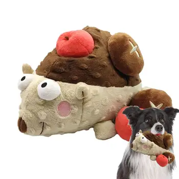 פלאפי גור צעצועים קיפוד עיצוב אינטראקטיבי כלב צעצועים רכים בעלי חיים נושאים עמיד חמוד ממולאים המצפצף גור צעצועים שיניים