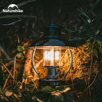 Naturehike אור קמפינג 300h גופני גבוה עמיד למים טיולים מנורה ניידת תלויה חיצונית הנורה החיצונית הסביבה הפקחים.